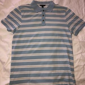 Banana Republic Men’s Polo XL Baby Blue white/gray